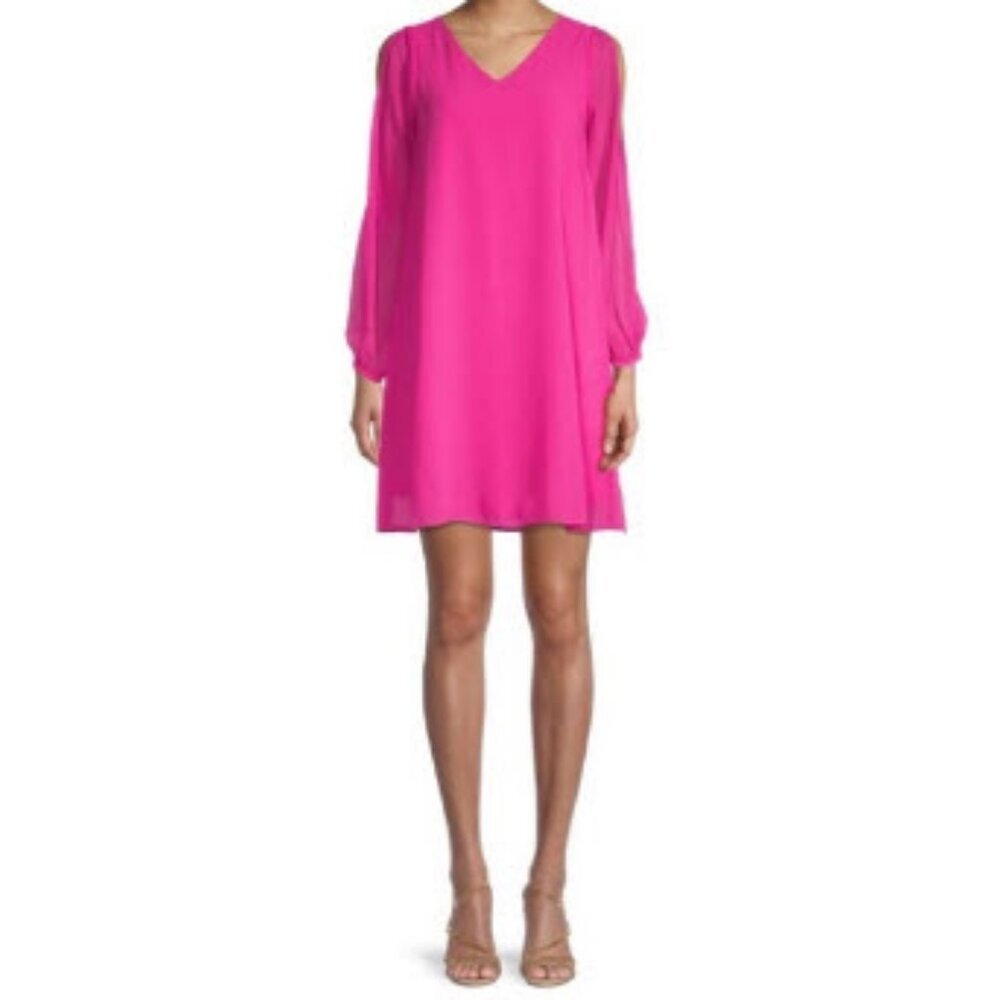 TASH+SOPHIE Pink Cutout A-Line Dress Pink Size M EUC
